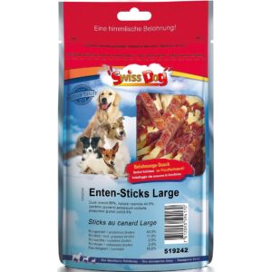 SwissDog Kausnack Enten Sticks, 400 g, 40 Stk.