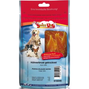 SwissDog Leckerli XXL Hühnerbrust getrocknet, 900 g