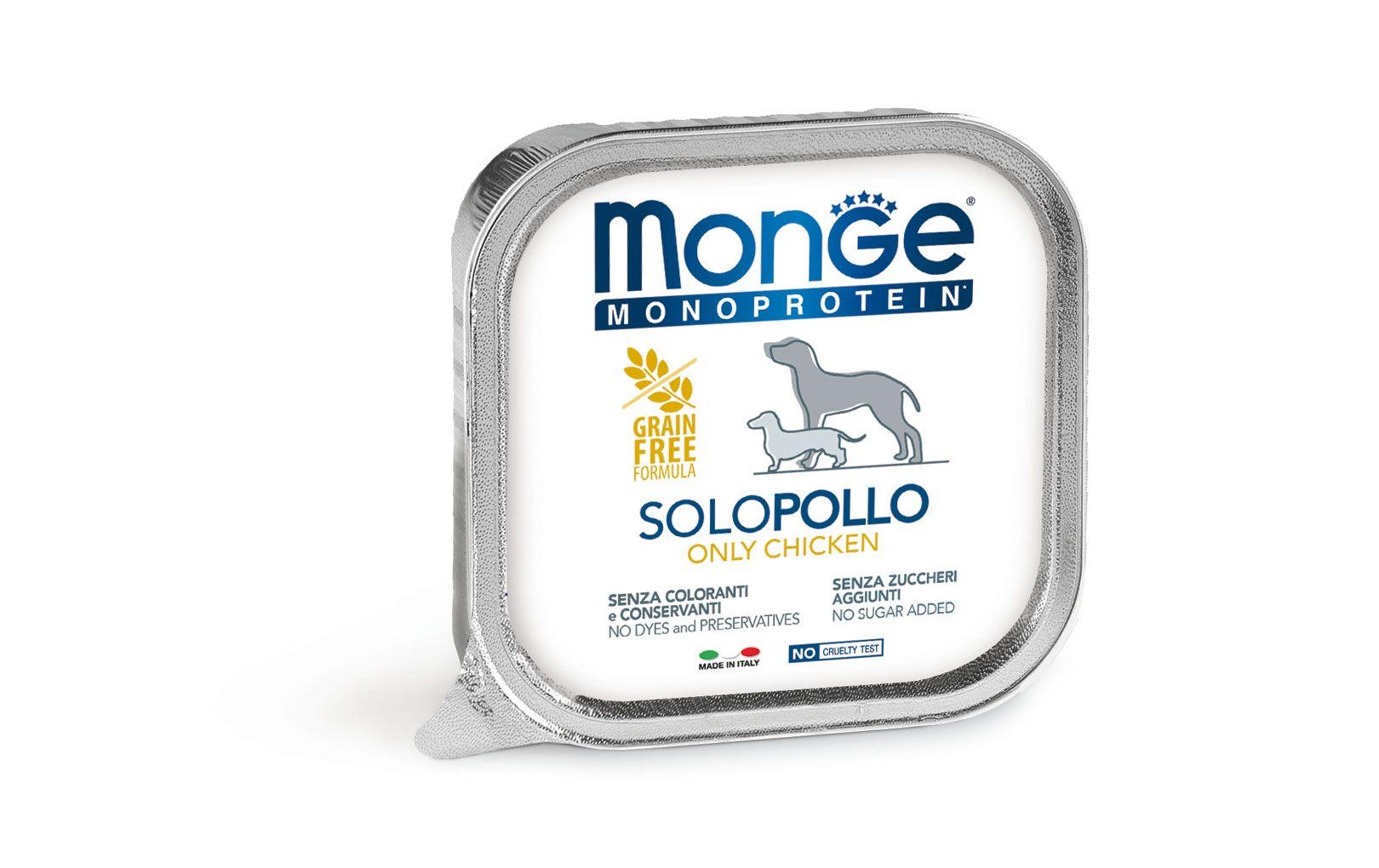 Monge Nassfutter Monoprotein Pâté Huhn, 150 g