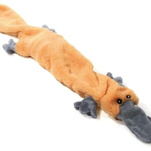 SwissPet Hunde-Spielzeug Schlappi-Schnabeltier, S, 35 cm, Braun