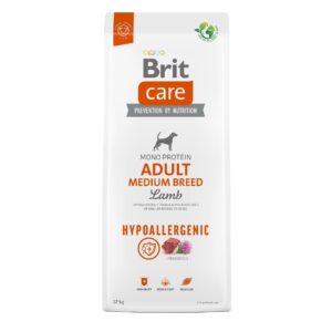 Brit Trockenfutter Care Adult Medium Hypoallergenic Lamm, 12 kg