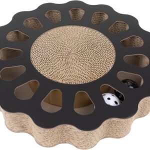 District 70 Katzen-Spielzeug Spielboard Sunny Black, 32 x 32 x 6 cm