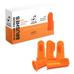 DogsLife Zahnreinigung Silicone Finger Brushes 5 Stück