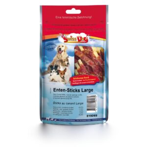 SwissDog Kausnack Enten Sticks 100 g / 9 Stk.
