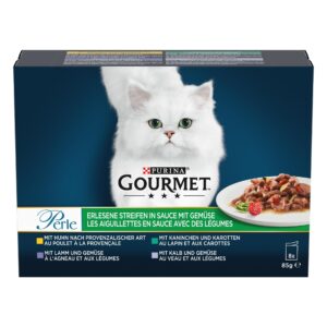Purina Gourmet Nassfutter Gourmet Perle mit Gemüse, 8 x 85 g