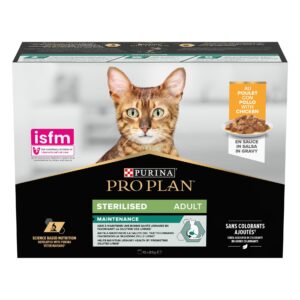 Purina Pro Plan Nassfutter Sterilised Poulet, 10 x 85 g