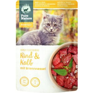 Pure Nature Nassfutter Junior Rind&Kalb, 85 g