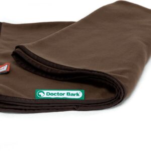 Doctor Bark Hunde-Decke Fleece XL Braun, 140 x 100 cm