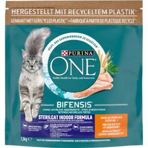 Purina ONE Trockenfutter Sterilcat Indoor Huhn, 1.5 kg