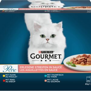 Purina Gourmet Nassfutter Perle Erlesene Streifen in Sauce 24 x 85g