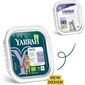 Yarrah Bio-Nassfutter Bio Paté Huhn & Truthahn 16x 100 g