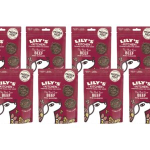Lily’s Kitchen Leckerli Beef Mini Burgers, 8 x 70 g