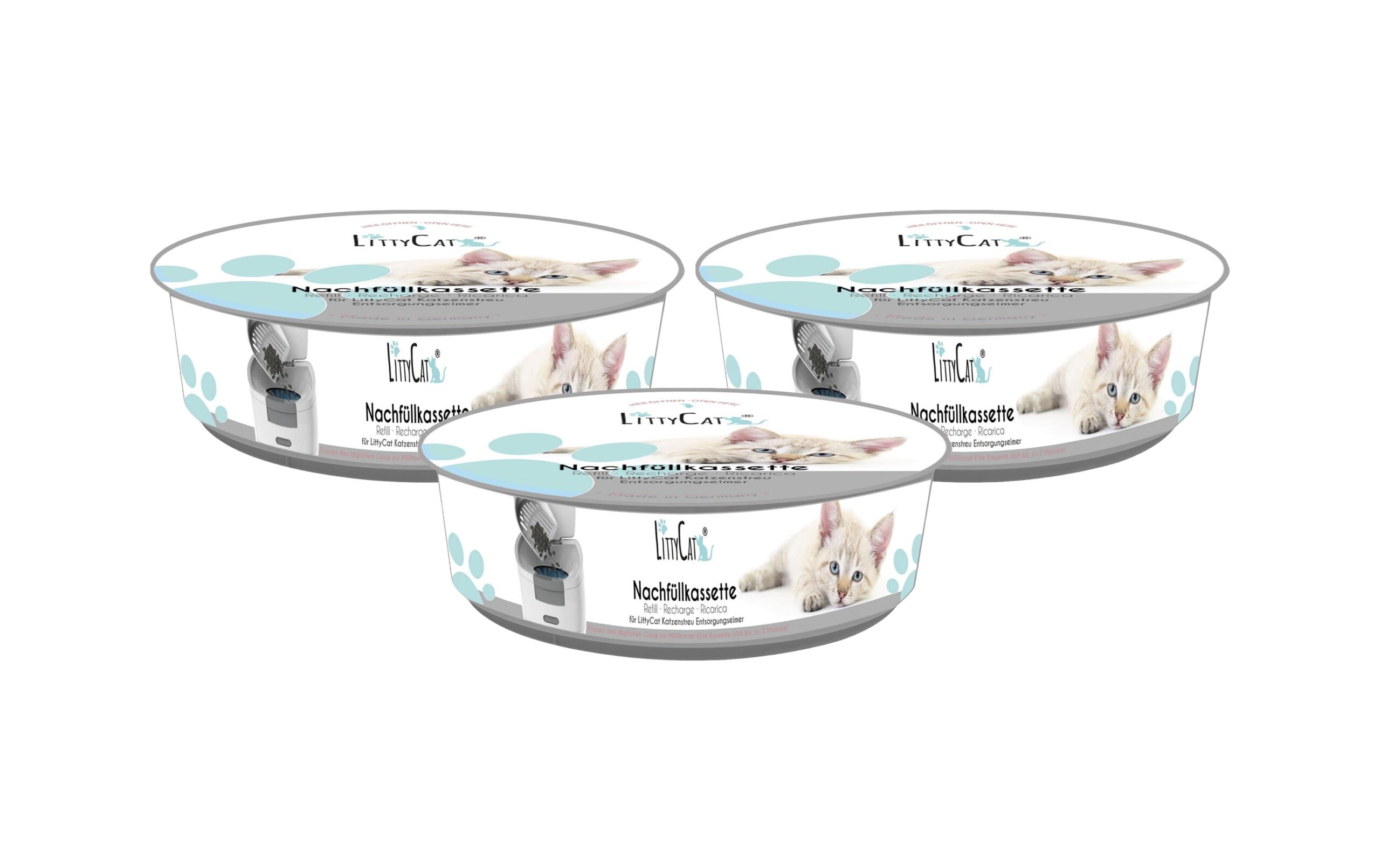 LittyCat Katzenstreueimer Nachfüllkassette 3er Set