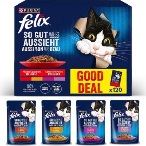 Felix Nassfutter AGAIL Fleisch, 120 x 85 g