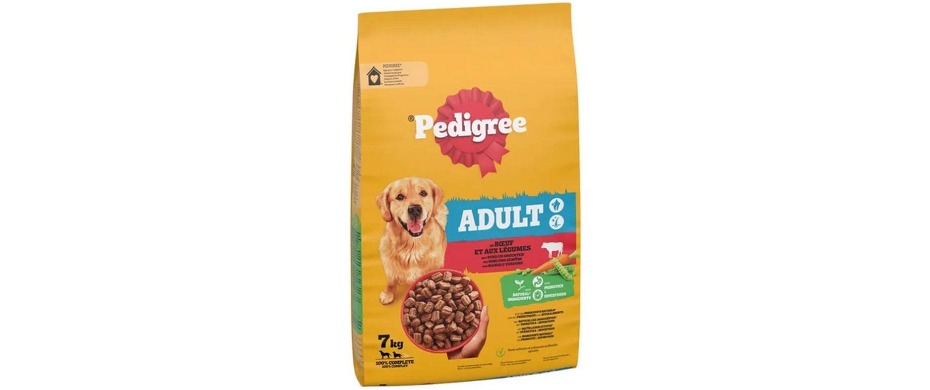 Pedigree Trockenfutter Adult M/L Rind und Gemüse, 7 kg