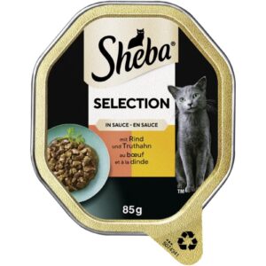 Sheba Nassfutter Schale Rind und Truthahn Adult