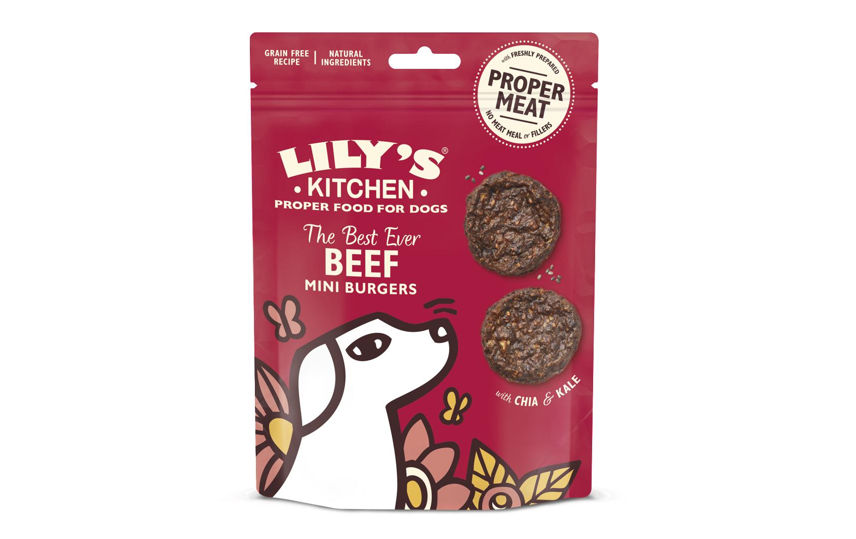 Lily's Kitchen Leckerli Beef Mini Burgers, 70 g