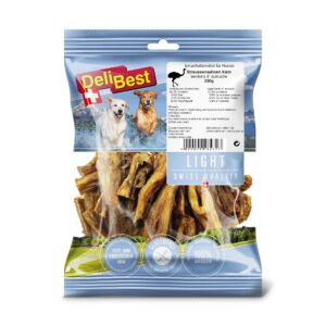 DeliBest Kausnack Light Straussen Sehnen klein, 200 g