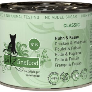 catz finefood Nassfutter No.15 Huhn & Fasan, 200 g