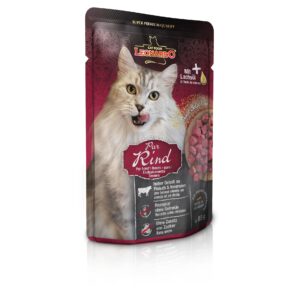 Leonardo Cat Food Nassfutter Rind Pur, 85 g