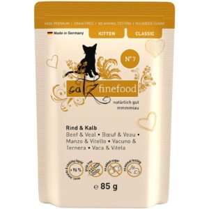 catz finefood Nassfutter Kitten No.07 Rind & Kalb, 85 g