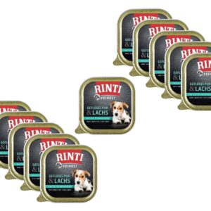 Rinti Nassfutter Feinest Geflügel Pur & Lachs, 11 x 150 g