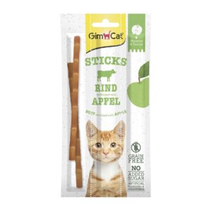 Gimpet Katzen-Snack Sticks Rind & Apfel, 3 Stück