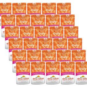 Almo Nature Nassfutter Daily mit Thunfisch und Lachs, 30 x 70 g