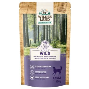 Wildes Land Nassfutter Wild mit Kürbis & Preiselbeeren 150 g