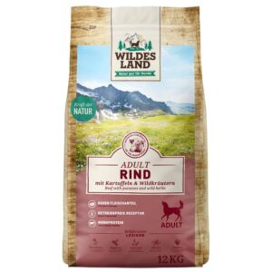 Wildes Land Trockenfutter Rind mit Kartoffeln & Wildkräutern, 12 kg