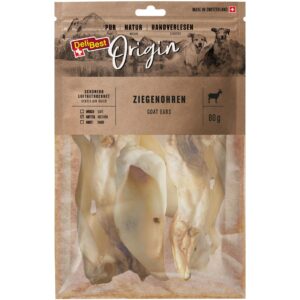 DeliBest Kausnack Origin Ziegenohren 80 g