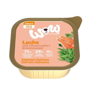 WOW Nassfutter Adult Lachs Schale 150g