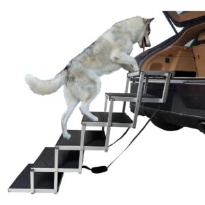 SwissPet Hundetreppe, 6 Stufen, Aluminium