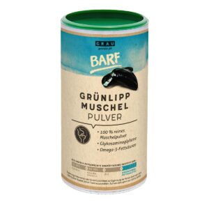 Grau Hunde-Nahrungsergänzung BARF Grünlippmuschel-Pulver, 500 g