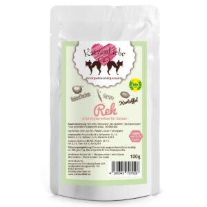 KatzenLiebe Nassfutter Reh mit Bio-Kartoffel, 100 g