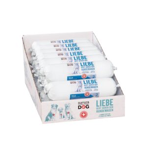 naturaDog Nassfutter Rind mit Gemüse Brocken Multipack, 20 x 400 g