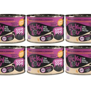 Lucky Lou Nassfutter SuperMono Ente, 6 x 200 g