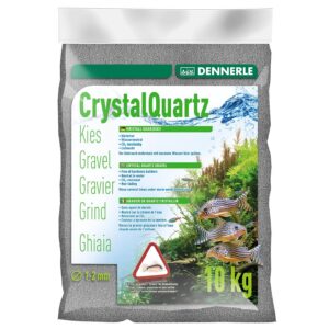 Dennerle Bodengrund Kristall-Quarzkies Schiefergrau, 10 kg