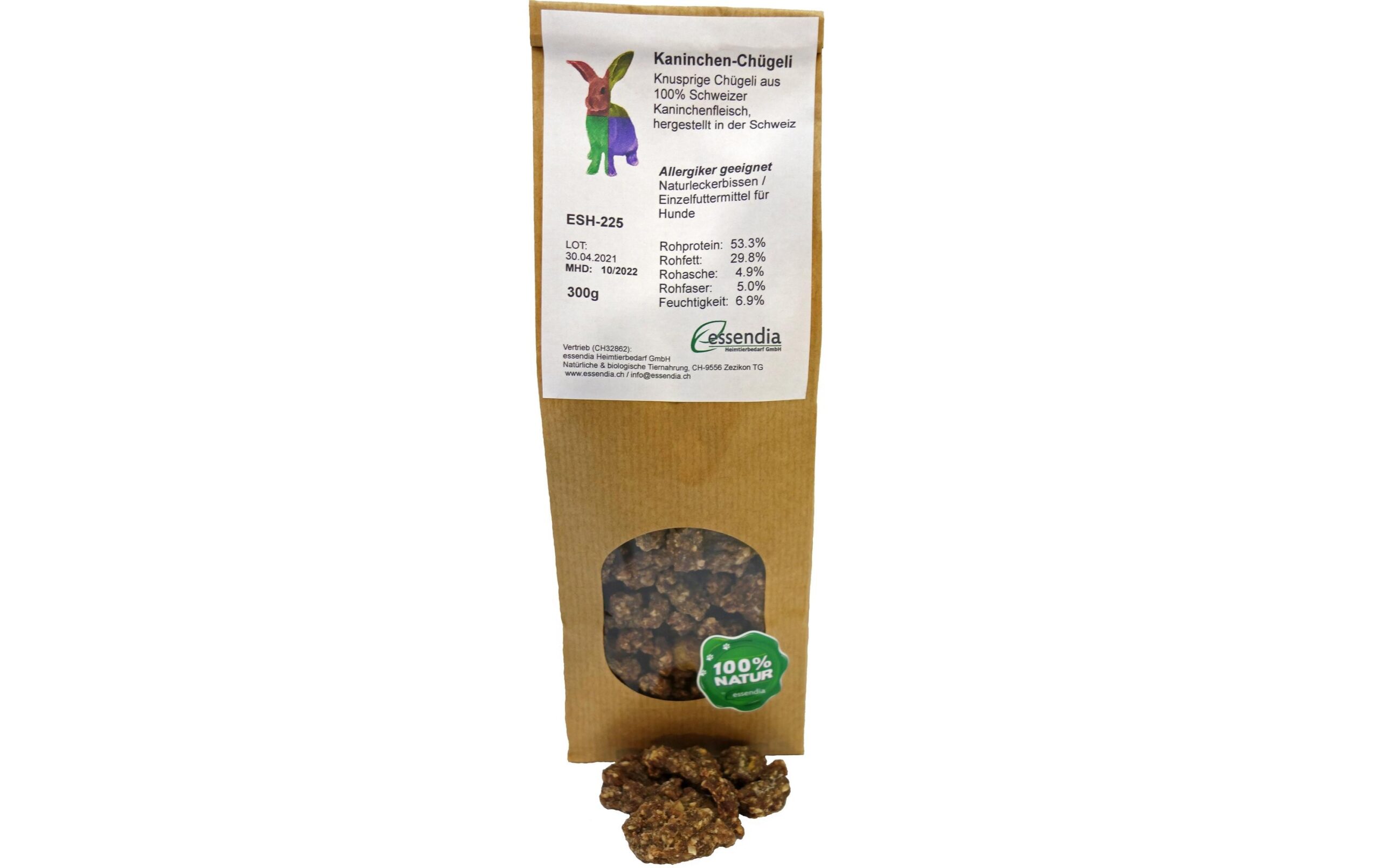 essendia Kausnack Kaninchenchügeli, 300 g
