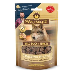 Wolfsblut Snack Training Treats Wild Duck & Turkey, 70g