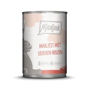 Mjamjam Nassfutter Dose Mahlzeit mit Herzen, 400 g