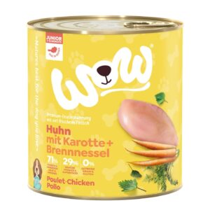 WOW Nassfutter Junior Huhn, 800 g