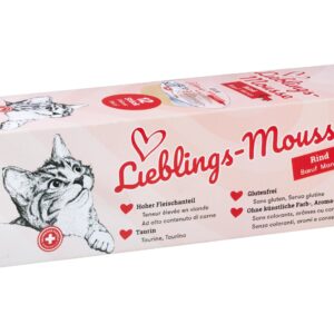 naturaCat Nassfutter Lieblings-Mousse Rind, 12 x 85 g