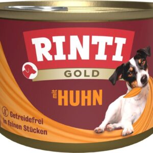Rinti Nassfutter Dose Gold mit Huhn, 185 g