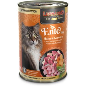 Leonardo Cat Food Nassfutter Superior Selection Ente, 400 g