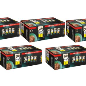 Sheba Nassfutter Delikatesse in Gelée Geflügel Variation, 5x40x85g