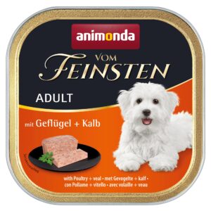 animonda Nassfutter vom Feinsten Geflügel & Kalb, 150 g