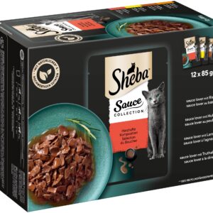 Sheba Nassfutter Selection in Sauce, 12 x 85 g