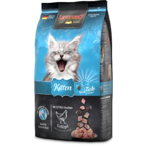 Leonardo Cat Food Trockenfutter Kitten Geflügel, 1.8 kg