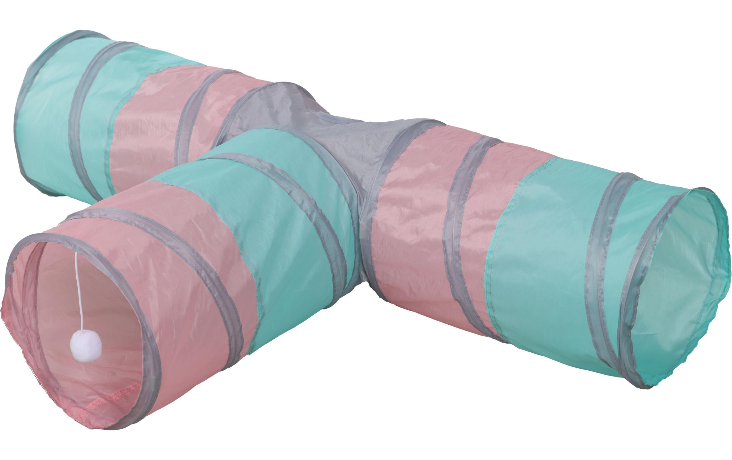 Kerbl Katzen-Spieltunnel Triangle Ø 25 cm x 80 cm x 50 cm